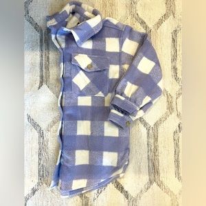 Cotton:On long line shacket in lilac check